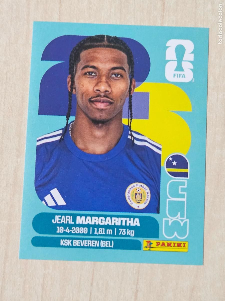 Cromos de f&uacute;tbol: CROMO CUW16 CUW 16 JEARL MARGARITHA - MUNDIAL FIFA WORLD CUP 2026 STICKER PANINI SIN PEGAR