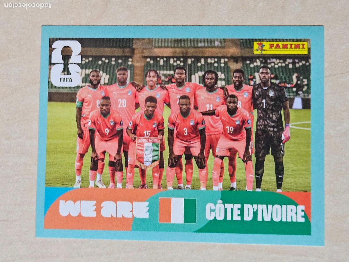 Cromos de f&uacute;tbol: CROMO CIV13 CIV 13 ALINEACION COSTA DE MARFIL - MUNDIAL FIFA WORLD CUP 2026 STICKER PANINI SIN PEGAR