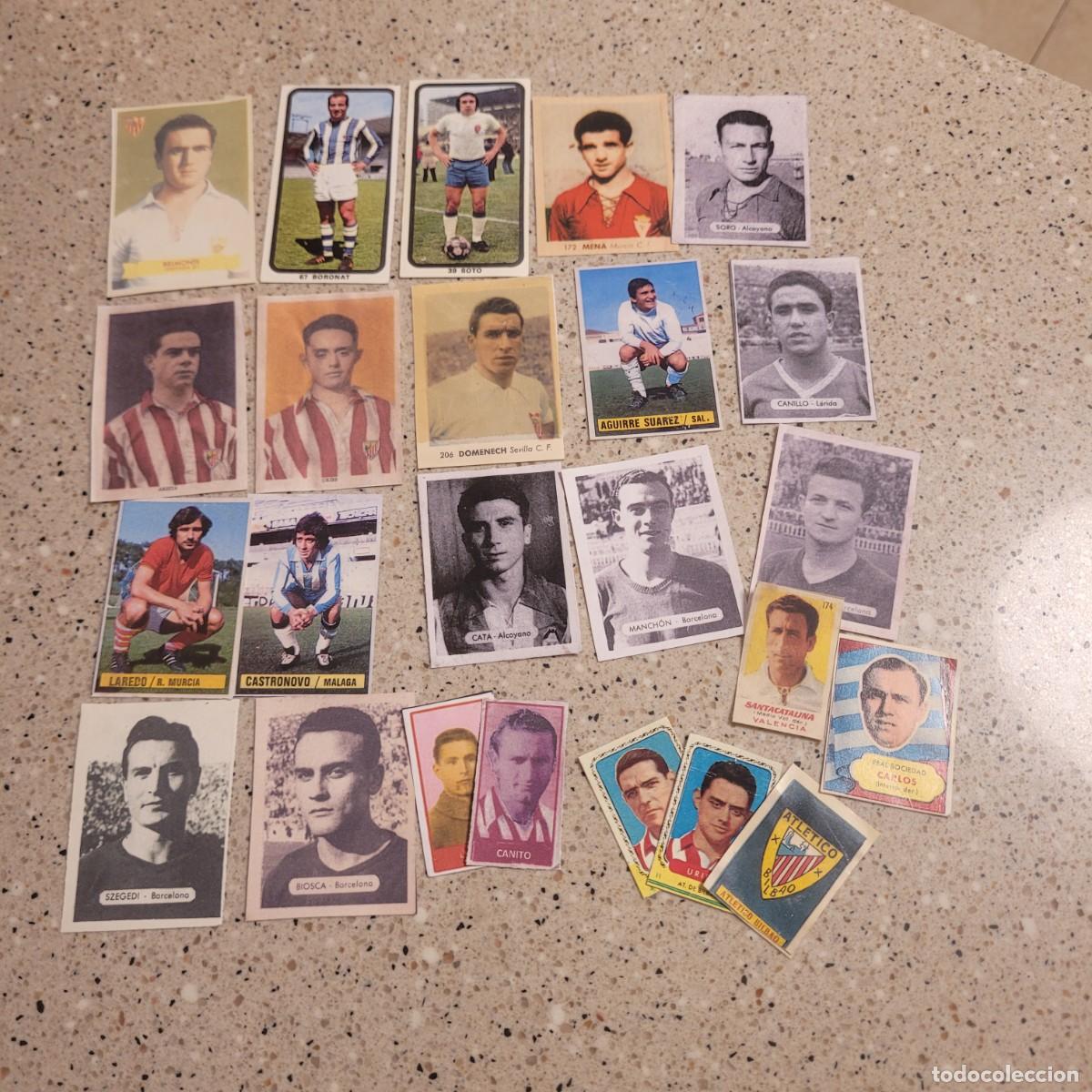 Cromos de f&uacute;tbol: LOTE 2 CROMOS DE FUTBOL DE DIVERSAS COLECCIONES FACSIMIL