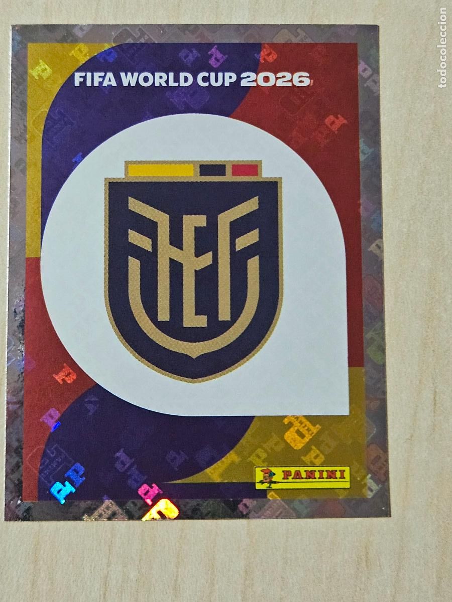 Cromos de f&uacute;tbol: CROMO ECU1 ECU 1 ESCUDO ECUADOR - MUNDIAL FIFA WORLD CUP 2026 STICKER PANINI SIN PEGAR