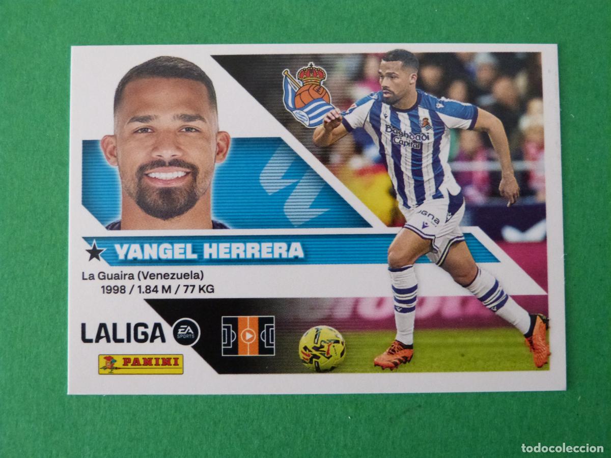 Cromos de f&uacute;tbol: CROMO FUTBOL YANGEL HERRERA REAL SOCIEDAD SIN PEGAR N&ordm; 13 A LIGA ESTE 2026-2027/26-27