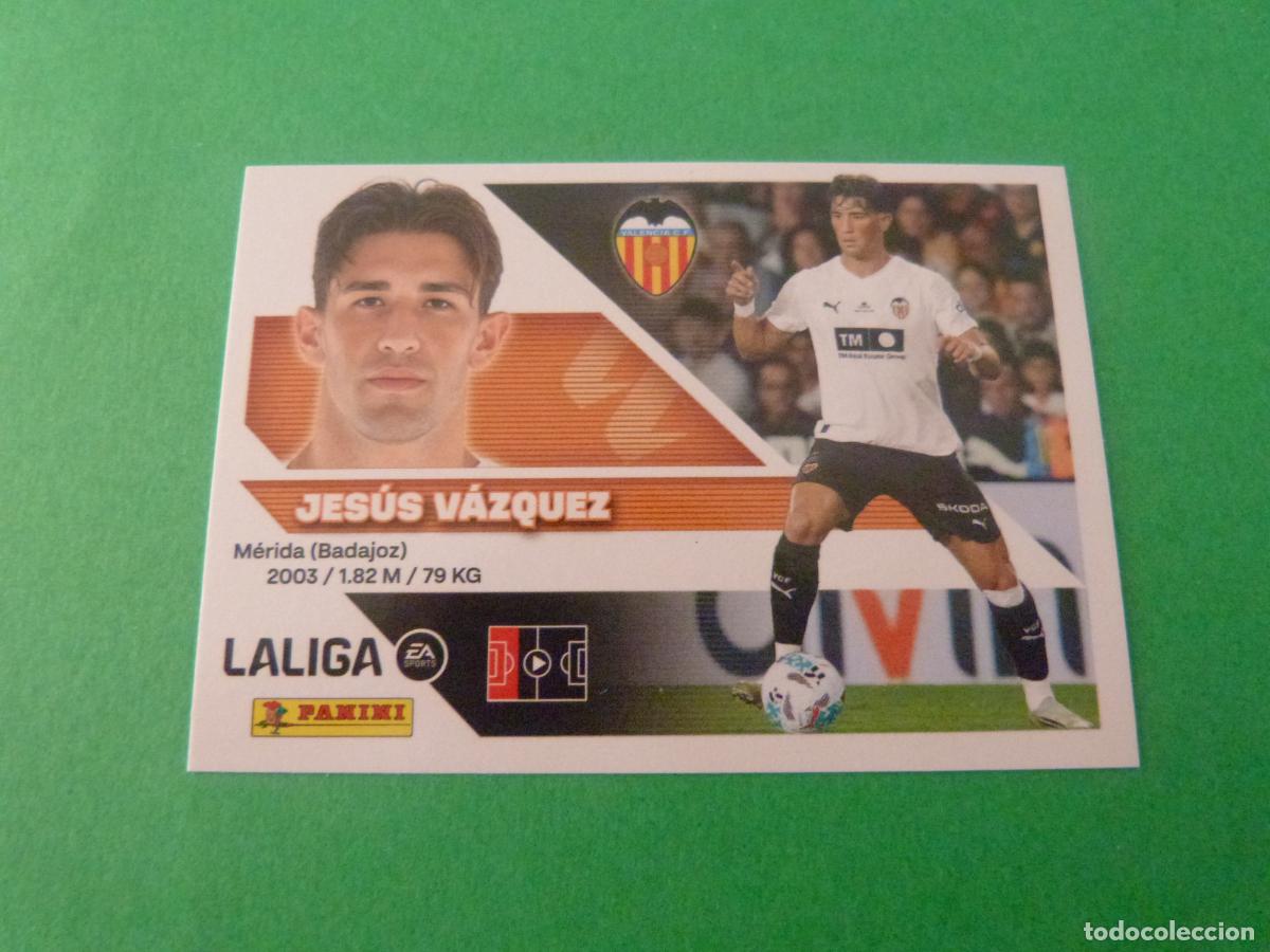 Cromos de f&uacute;tbol: CROMO FUTBOL JESUS VAZQUEZ VALENCIA C.F. SIN PEGAR N&ordm; 10 LIGA ESTE 2026-2027/26-27
