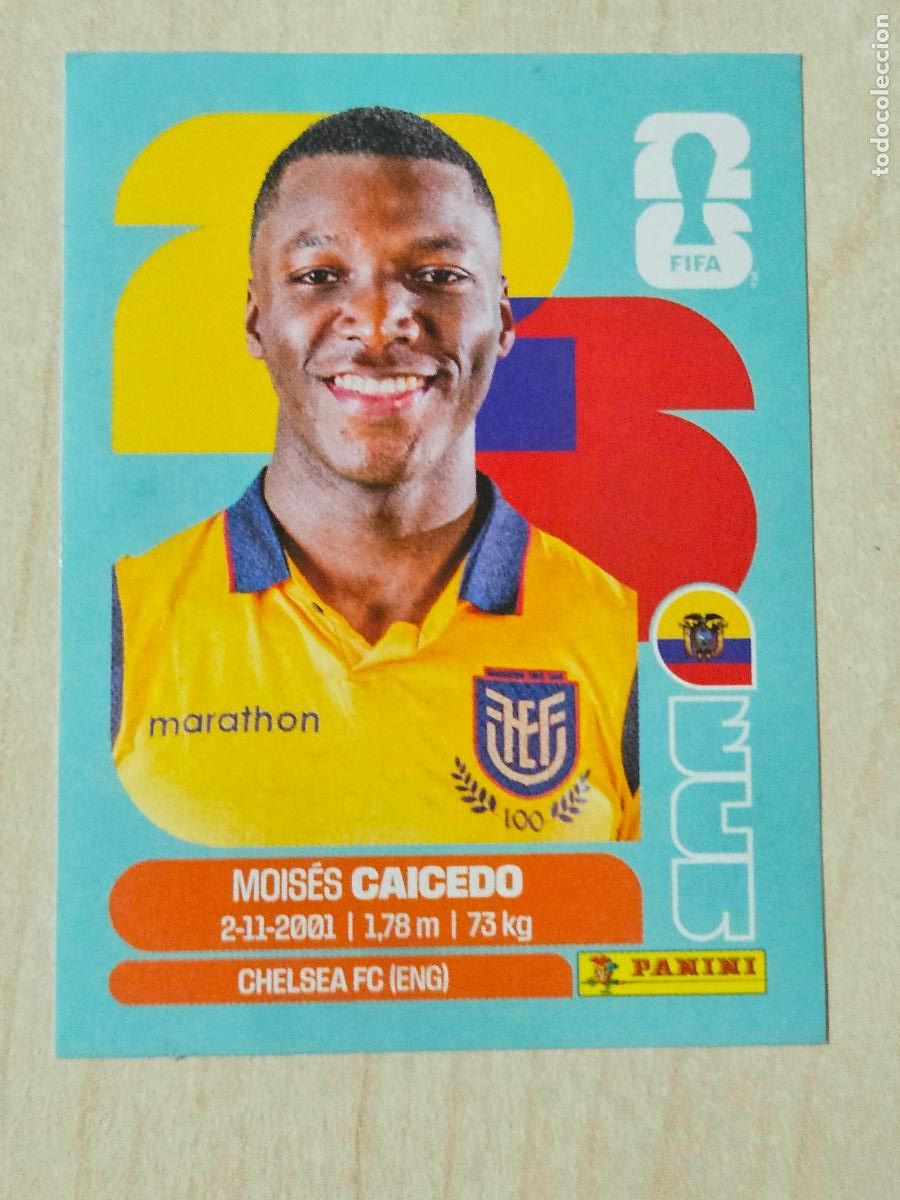 Cromos de f&uacute;tbol: CROMO ECU9 ECU 9 MOISES CAICEDO ECUADOR - MUNDIAL FIFA WORLD CUP 2026 STICKER PANINI SIN PEGAR