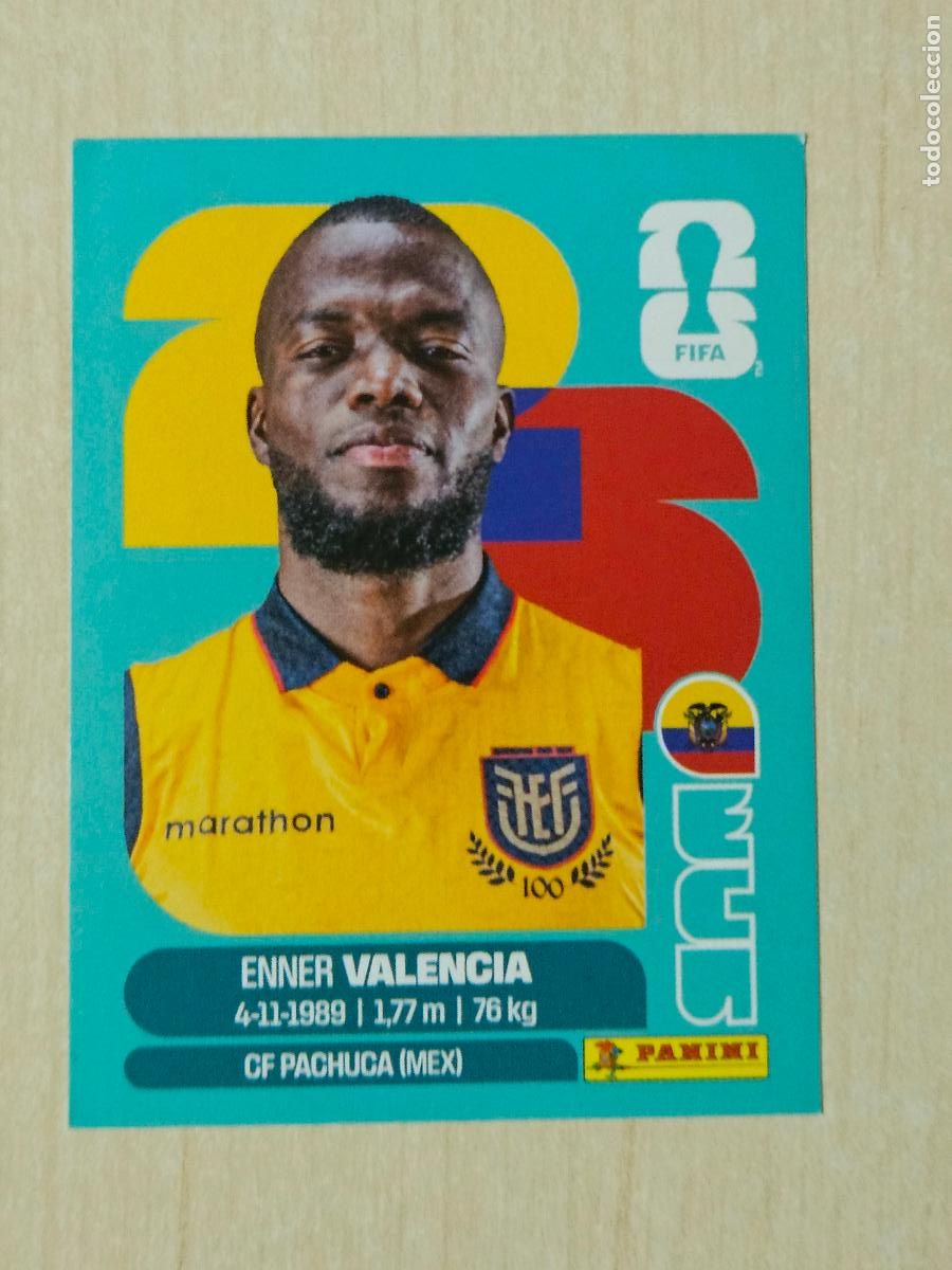 Cromos de f&uacute;tbol: CROMO ECU20 ECU 20 ENNER VALENCIA ECUADOR - MUNDIAL FIFA WORLD CUP 2026 STICKER PANINI SIN PEGAR