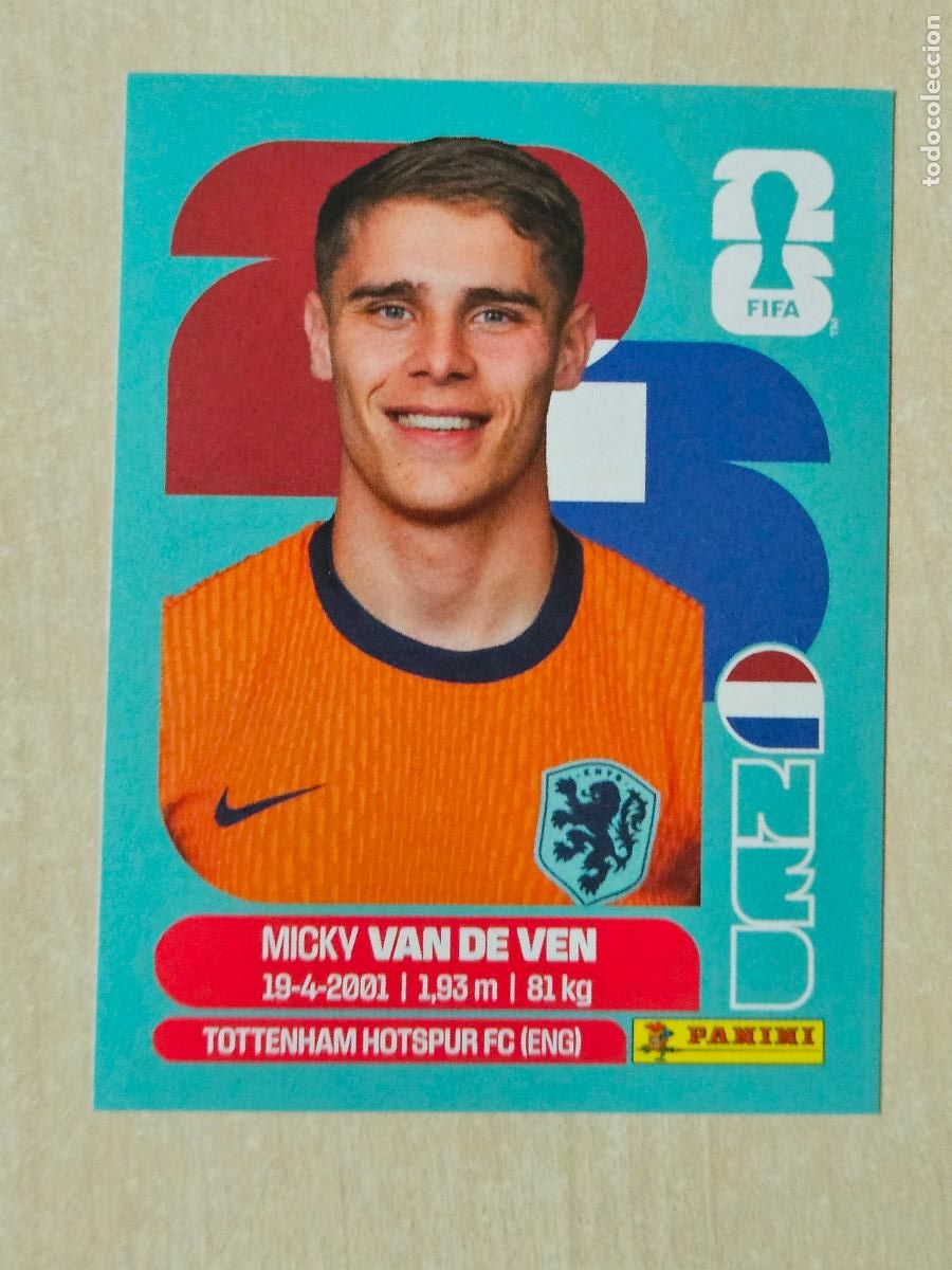 Cromos de Futebol: CROMO NED4 NED 4 VAN DE VEN PAISES BAJOS - MUNDIAL FIFA WORLD CUP 2026 STICKER PANINI SIN PEGAR