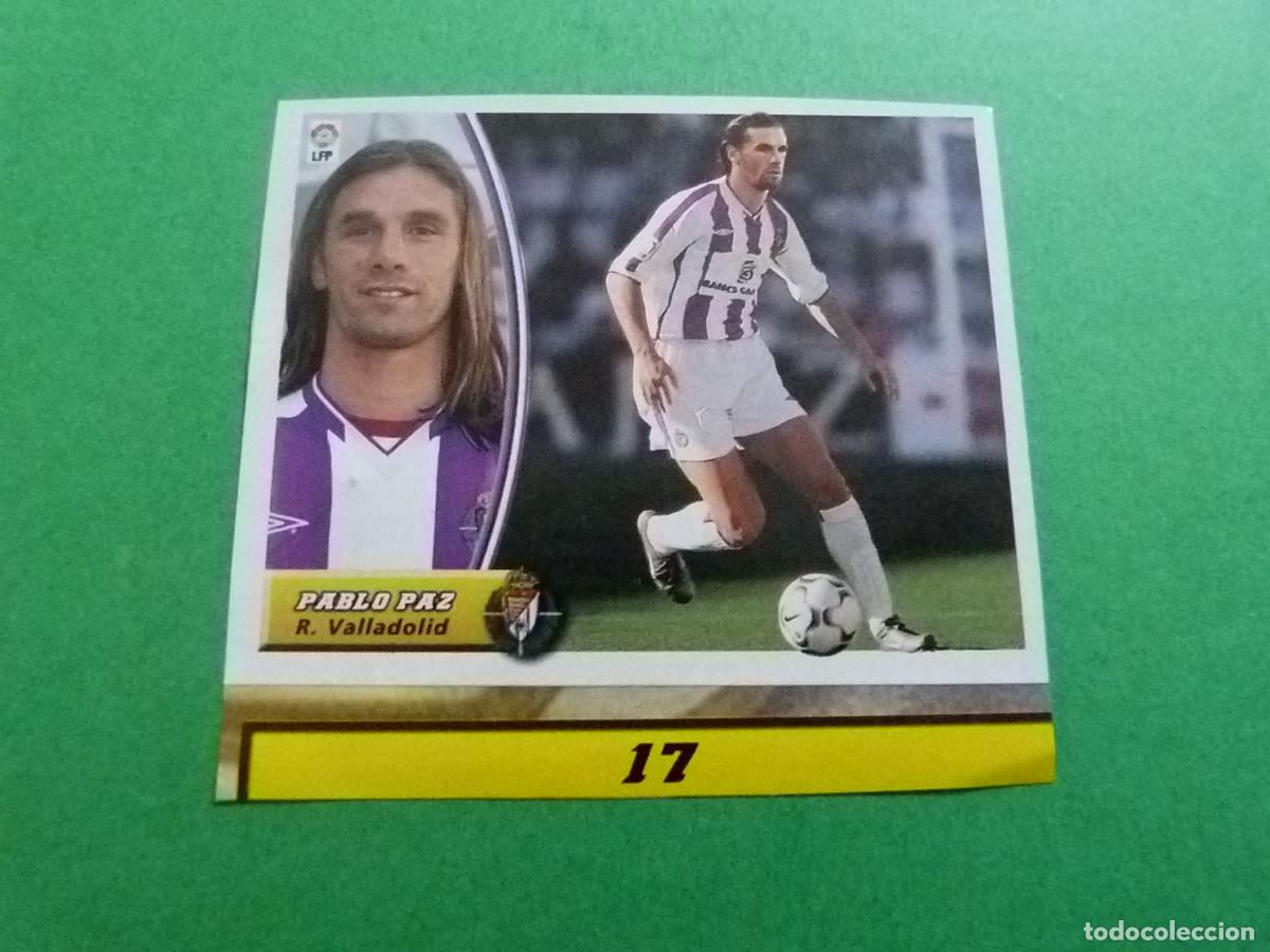 Cromos de Futebol: CROMO FUTBOL PABLO PAZ REAL VALLADOLID RECORTADO FICHAJE N&ordm; 17 LIGA ESTE 2003-2004/03-04