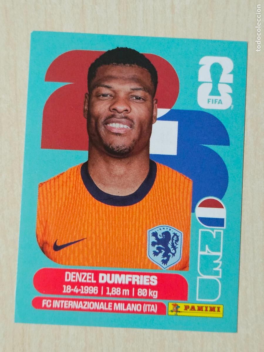 Cartes &agrave; collectionner de Football: CROMO NED6 NED 6 DUMFRIES PAISES BAJOS - MUNDIAL FIFA WORLD CUP 2026 STICKER PANINI SIN PEGAR