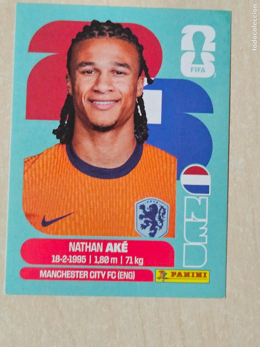 Cromos de Futebol: CROMO NED7 NED 7 NATHAN AKE PAISES BAJOS - MUNDIAL FIFA WORLD CUP 2026 STICKER PANINI SIN PEGAR
