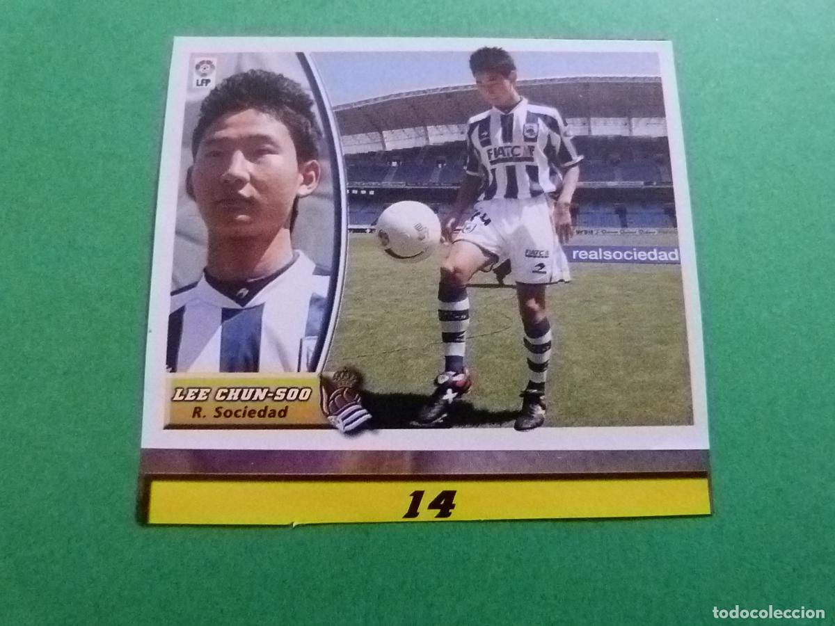 Cromos de f&uacute;tbol: CROMO FUTBOL LEE CHUN-SOO REAL SOCIEDAD RECORTADO FICHAJE N&ordm; 14 LIGA ESTE 2003-2004/03-04