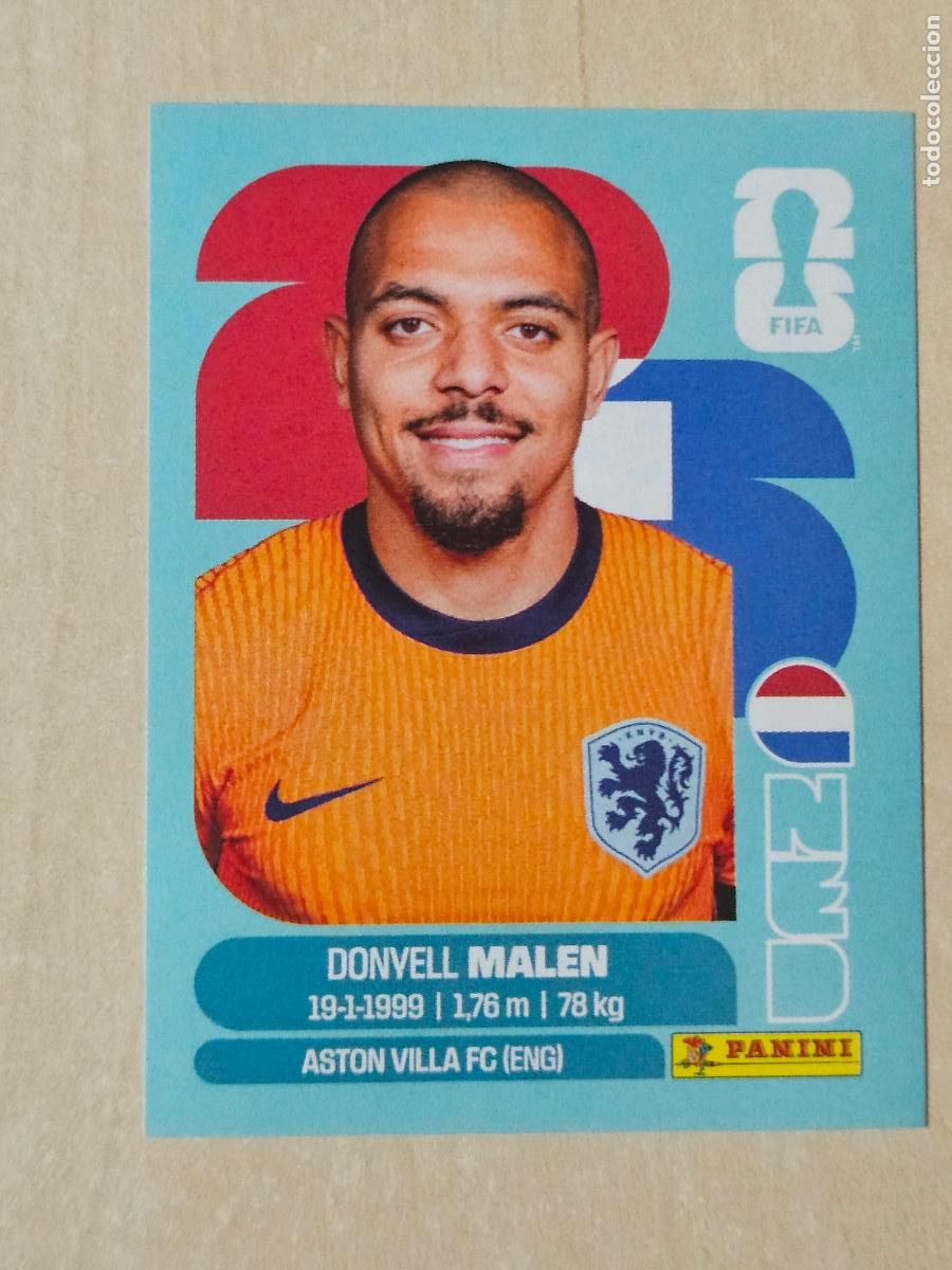 Cromos de f&uacute;tbol: CROMO NED18 NED 18 DONVELL MALEN PAISES BAJOS - MUNDIAL FIFA WORLD CUP 2026 STICKER PANINI SIN PEGAR