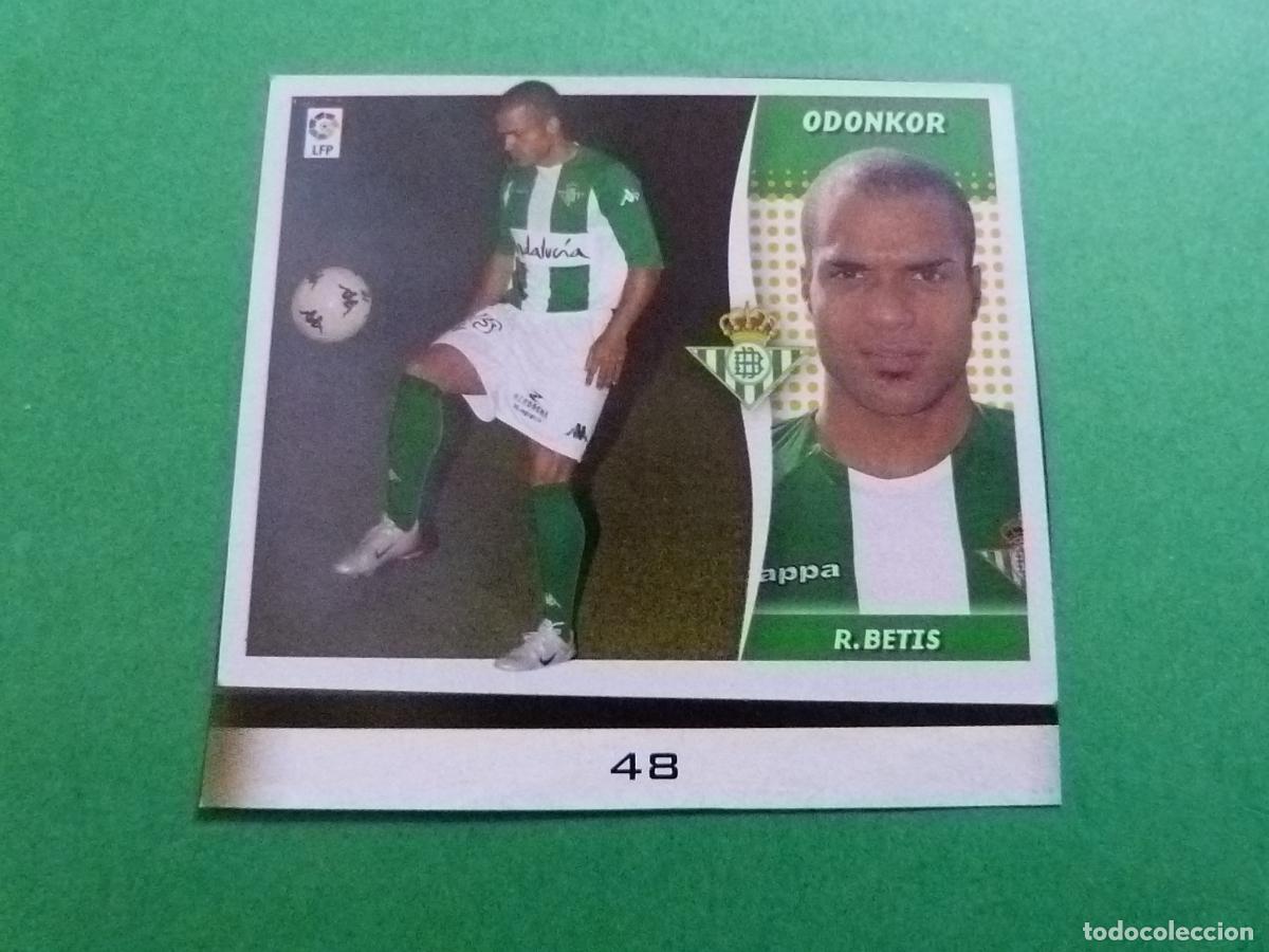Cromos de Futebol: CROMO FUTBOL ODONKOR REAL BETIS BALOMPIE RECORTADO FICHAJE N&ordm; 48 LIGA ESTE 2006-2007/06-07