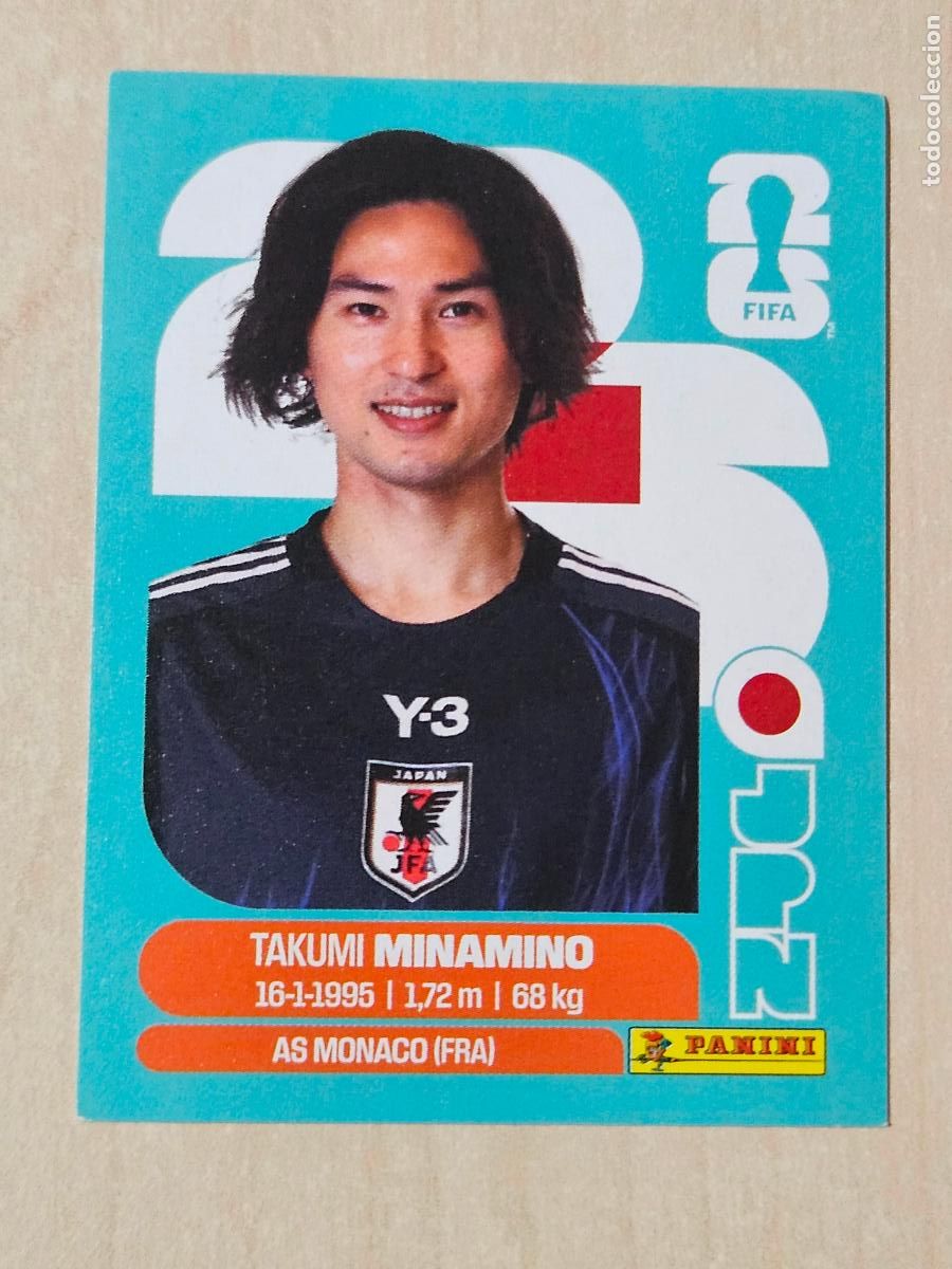 Cromos de f&uacute;tbol: CROMO JPN16 JPN 16 MINAMINO JAPON - MUNDIAL FIFA WORLD CUP 2026 STICKER PANINI SIN PEGAR