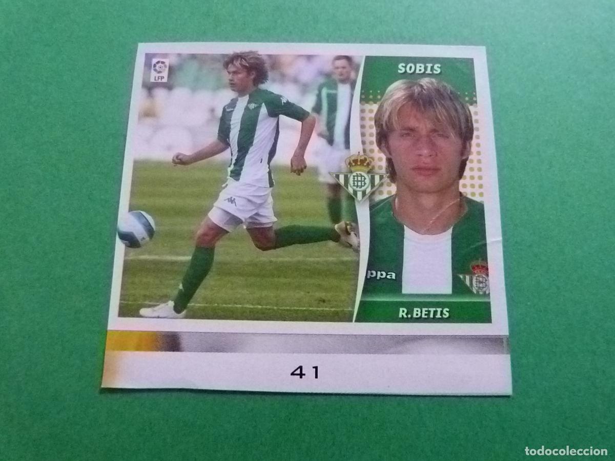 Cromos de f&uacute;tbol: CROMO FUTBOL SOBIS REAL BETIS BALOMPIE RECORTADO FICHAJE N&ordm; 41 LIGA ESTE 2006-2007/06-07