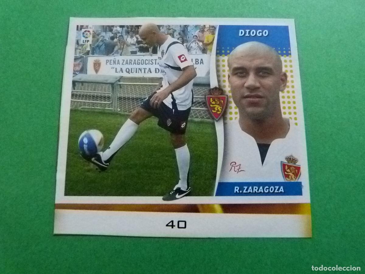 Cromos de f&uacute;tbol: CROMO FUTBOL DIOGO REAL ZARAGOZA RECORTADO FICHAJE N&ordm; 40 LIGA ESTE 2006-2007/06-07