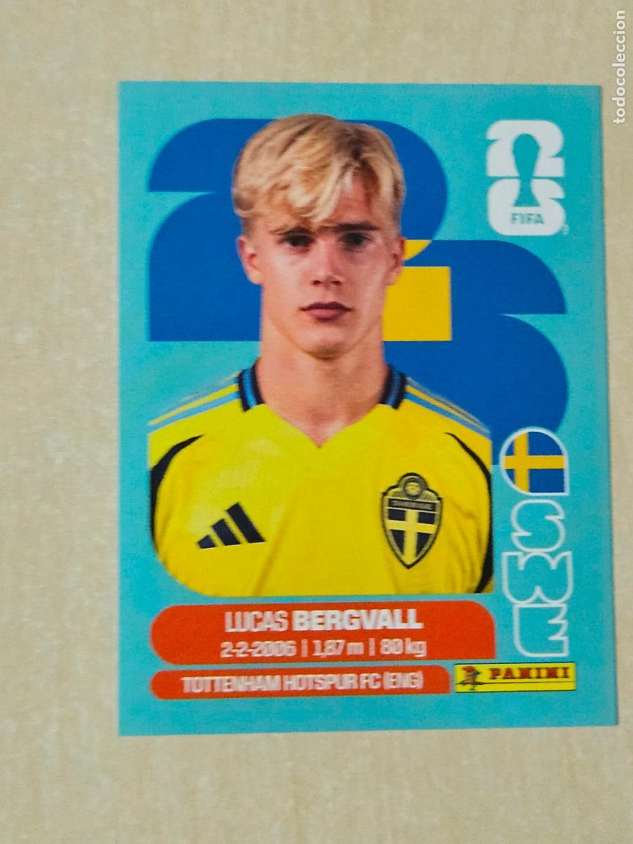 Figurine di Calcio: CROMO SWE8 SWE 8 LUCAS BERGVALL SUECIA - MUNDIAL FIFA WORLD CUP 2026 STICKER PANINI SIN PEGAR