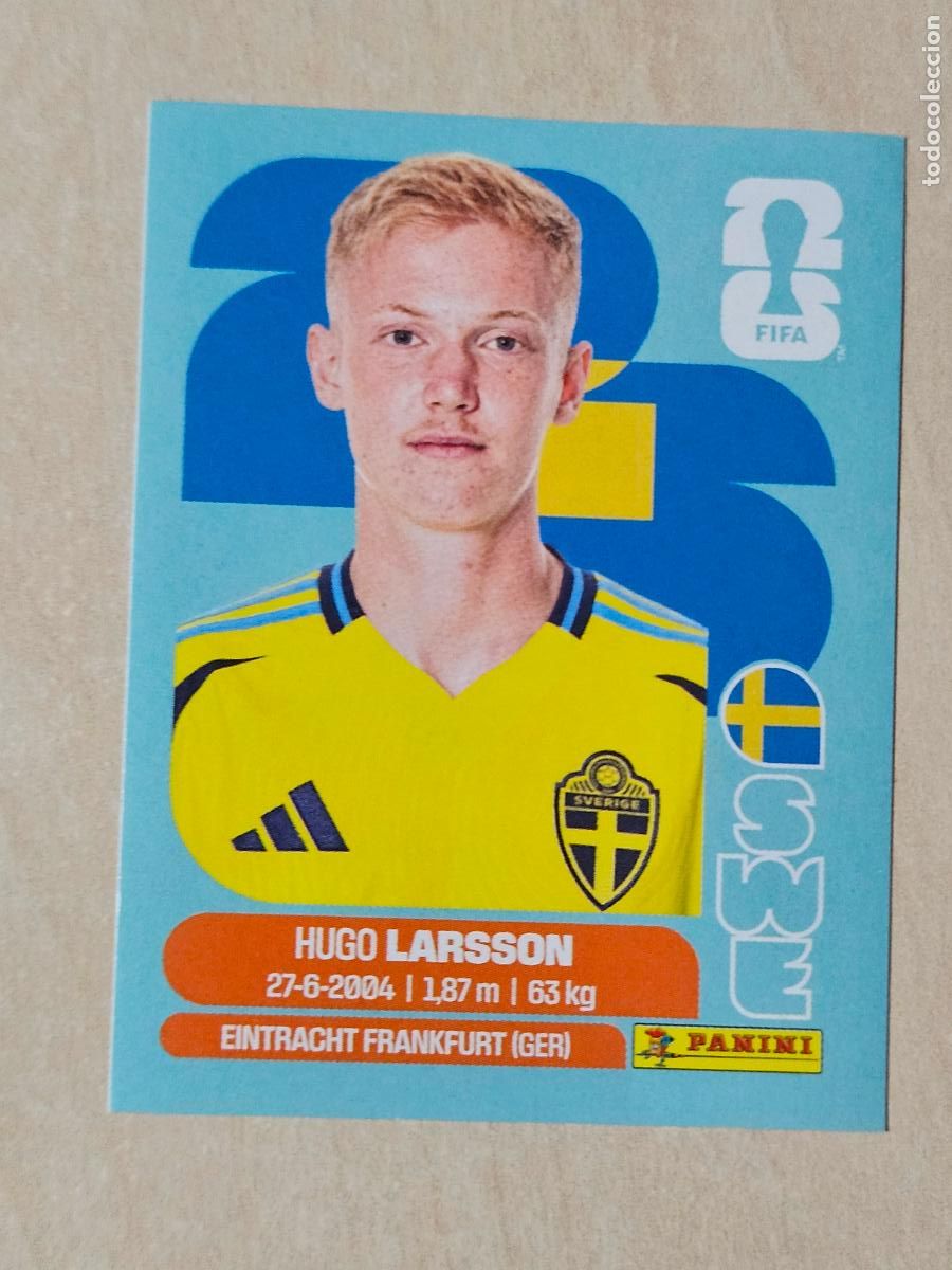 Figurine di Calcio: CROMO SWE9 SWE 9 HUGO LARSSON SUECIA - MUNDIAL FIFA WORLD CUP 2026 STICKER PANINI SIN PEGAR