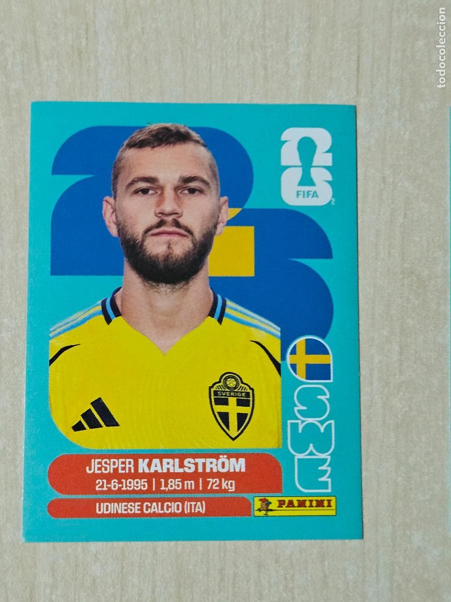 Figurine di Calcio: CROMO SWE10 SWE 10 KARLSTROM SUECIA - MUNDIAL FIFA WORLD CUP 2026 STICKER PANINI SIN PEGAR