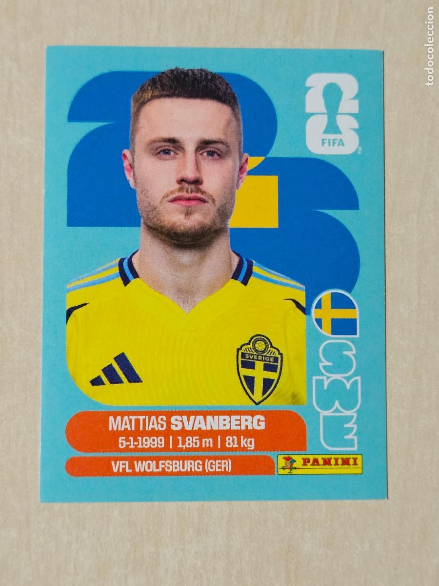 Figurine di Calcio: CROMO SWE12 SWE 12 SVANBERG SUECIA - MUNDIAL FIFA WORLD CUP 2026 STICKER PANINI SIN PEGAR