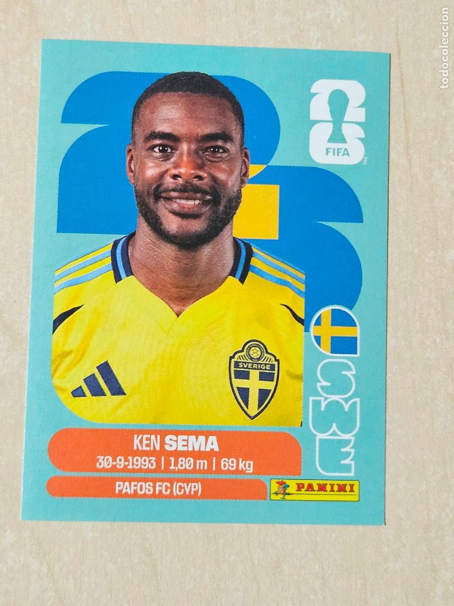 Figurine di Calcio: CROMO SWE15 SWE 15 KEN SEMA SUECIA - MUNDIAL FIFA WORLD CUP 2026 STICKER PANINI SIN PEGAR