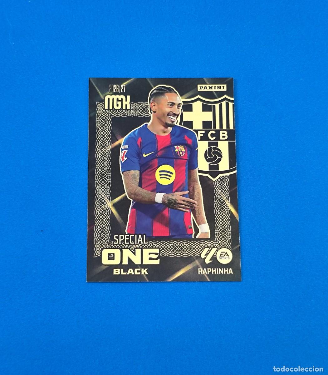 Cromos de f&uacute;tbol: Megacracks 2026 2027 / 26 27 Special One Black Raphinha Barcelona