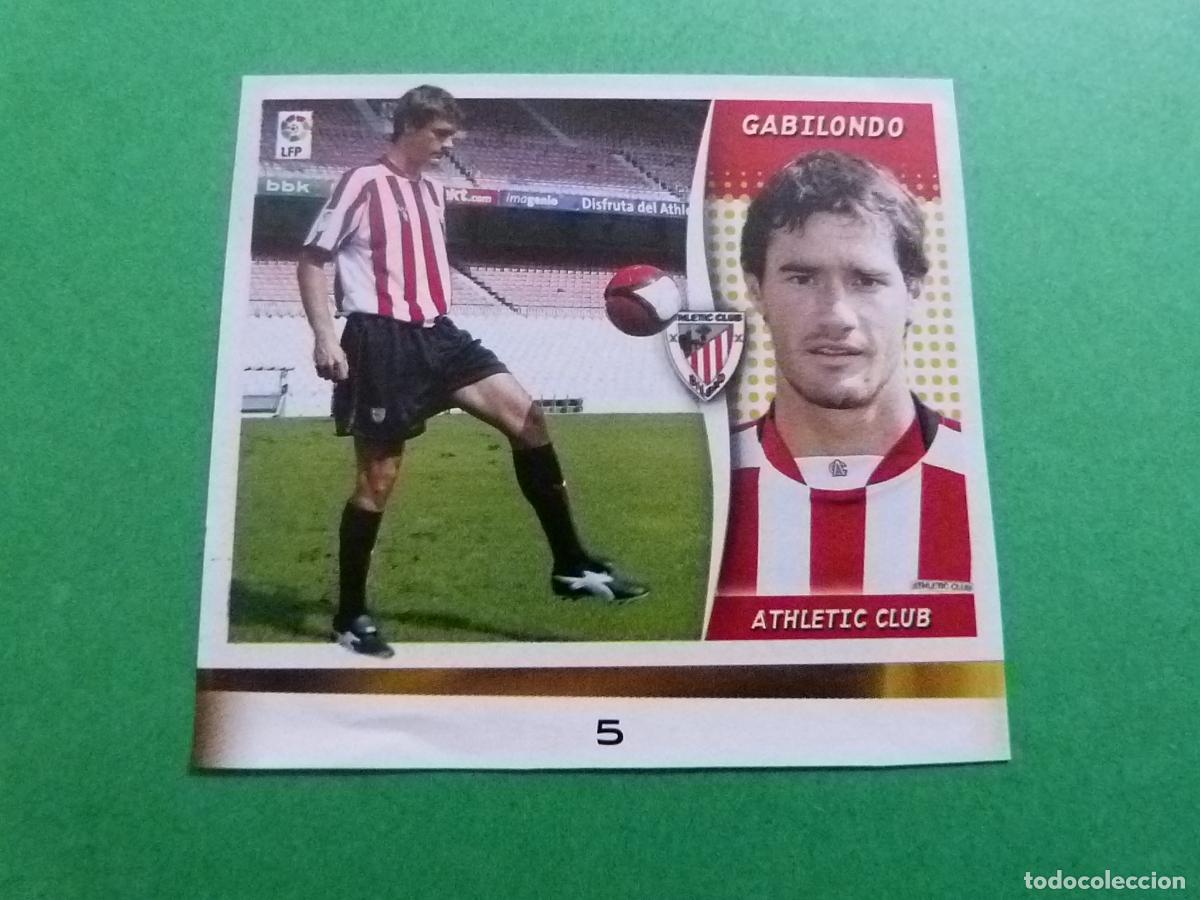 Cromos de f&uacute;tbol: CROMO FUTBOL GABILONDO ATH. BILBAO RECORTADO FICHAJE N&ordm; 5 LIGA ESTE 2006-2007/06-07