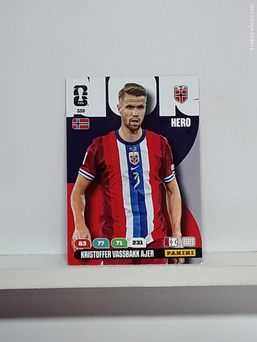 Cromos de f&uacute;tbol: ADRENALYN MUNDIAL 2026 WORLD CUP 26 ALBUM PANINI N 339 NORUEGA NORWAY KRISTOFFER VASSBAKK AJER