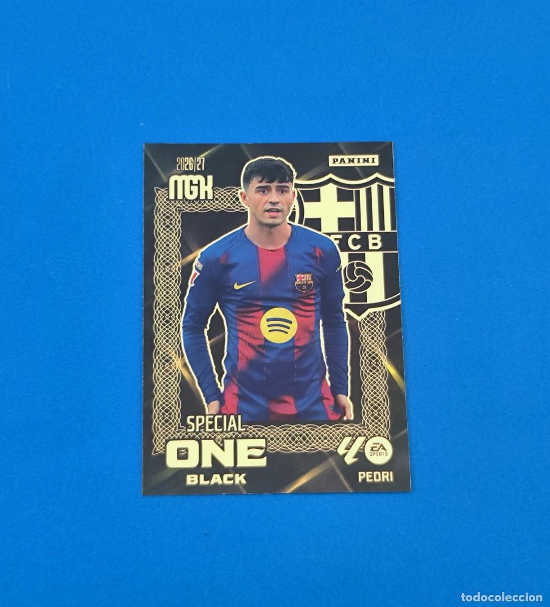 Cromos de f&uacute;tbol: Megacracks 2026 2027 / 26 27 Special One Black Pedri Barcelona