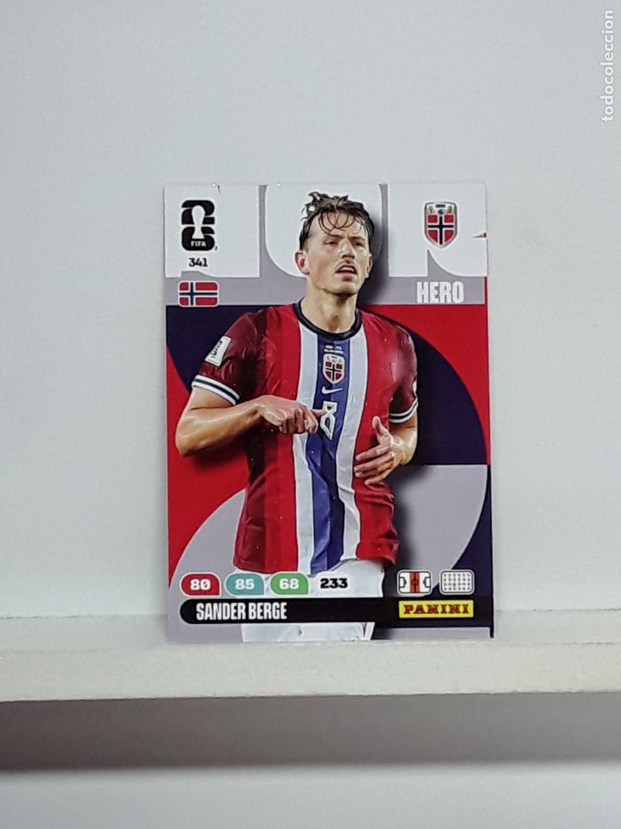 Cromos de f&uacute;tbol: ADRENALYN MUNDIAL 2026 WORLD CUP 26 ALBUM PANINI N 341 NORUEGA NORWAY SANDER BERGE