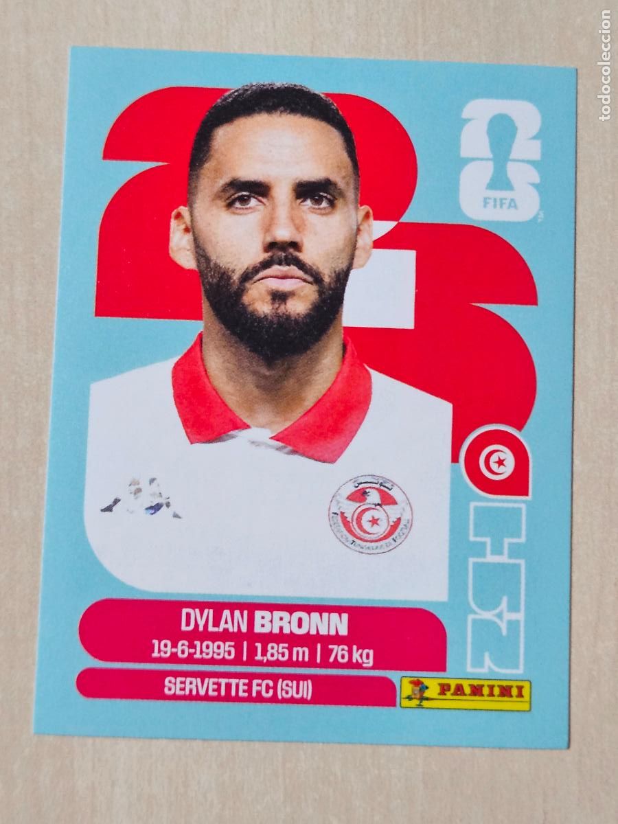 Cromos de f&uacute;tbol: CROMO TUN8 TUN 8 DYLAN BRONN TUNEZ - MUNDIAL FIFA WORLD CUP 2026 STICKER PANINI SIN PEGAR