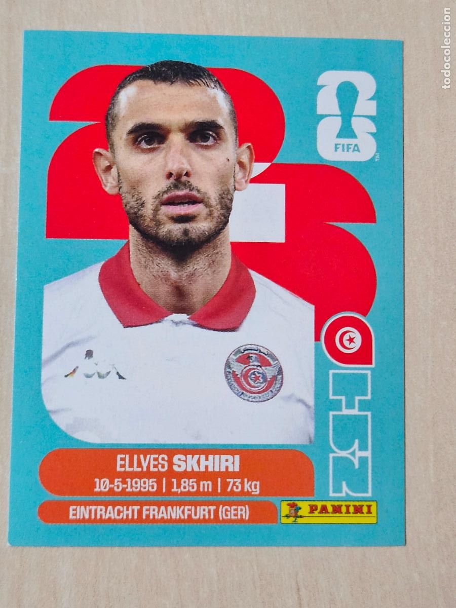 Cromos de f&uacute;tbol: CROMO TUN9 TUN 9 SKHIRI TUNEZ - MUNDIAL FIFA WORLD CUP 2026 STICKER PANINI SIN PEGAR