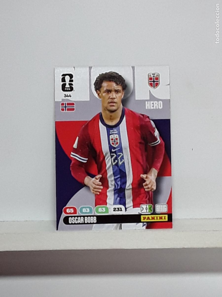 Cromos de f&uacute;tbol: ADRENALYN MUNDIAL 2026 WORLD CUP 26 ALBUM PANINI N 344 NORUEGA NORWAY OSCAR BOBB
