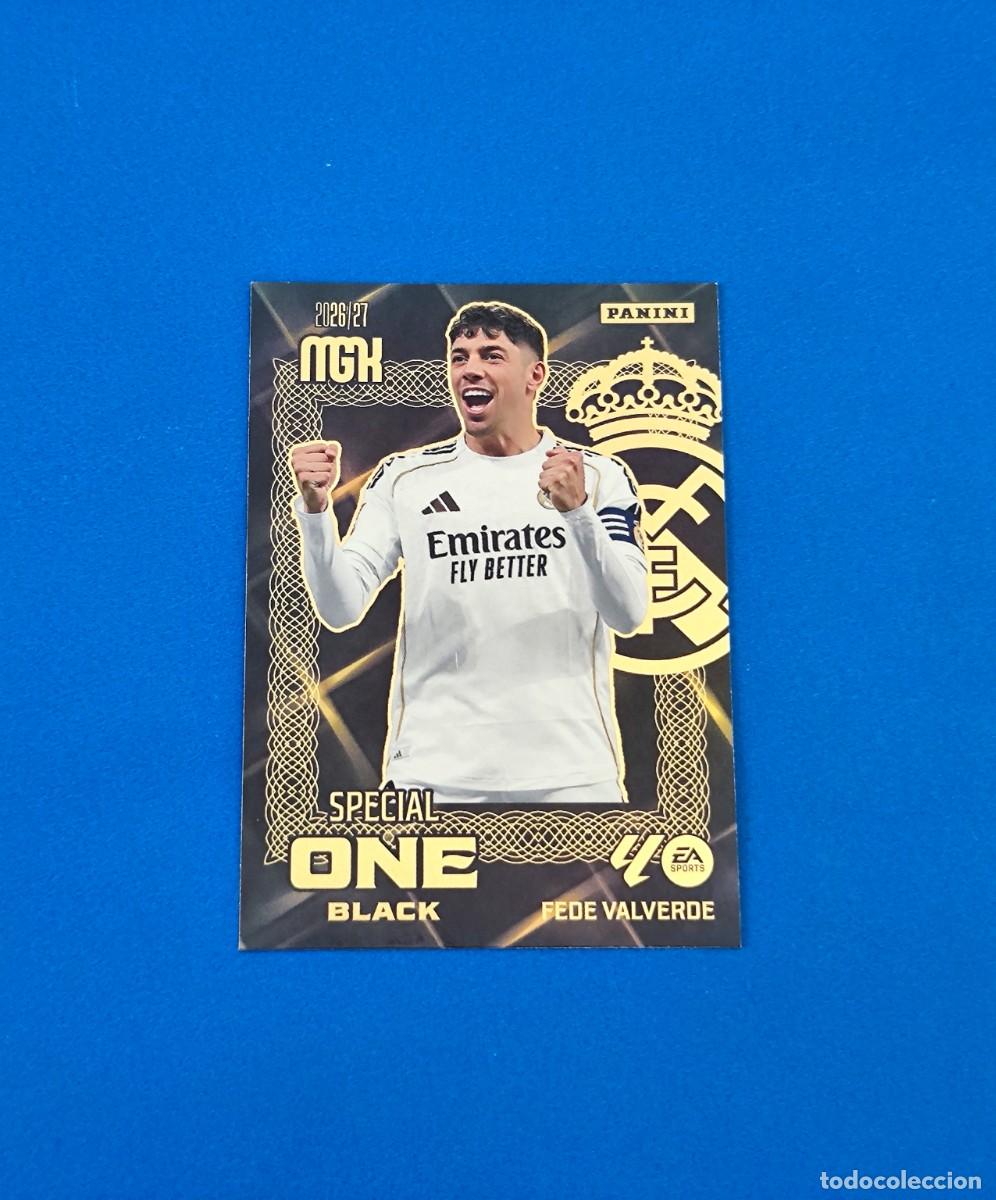 Cromos de f&uacute;tbol: Megacracks 2026 2027 / 26 27 Special One Black Fede Valverde Real Madrid