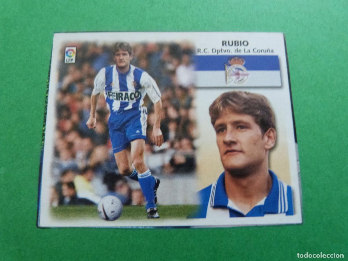 Cromos de f&uacute;tbol: CROMO FUTBOL RUBIO DEPORTIVO LA CORU&Ntilde;A BAJA RECORTADO FICHAJE N&ordm; 23 LIGA ESTE 1999-2000/99-00