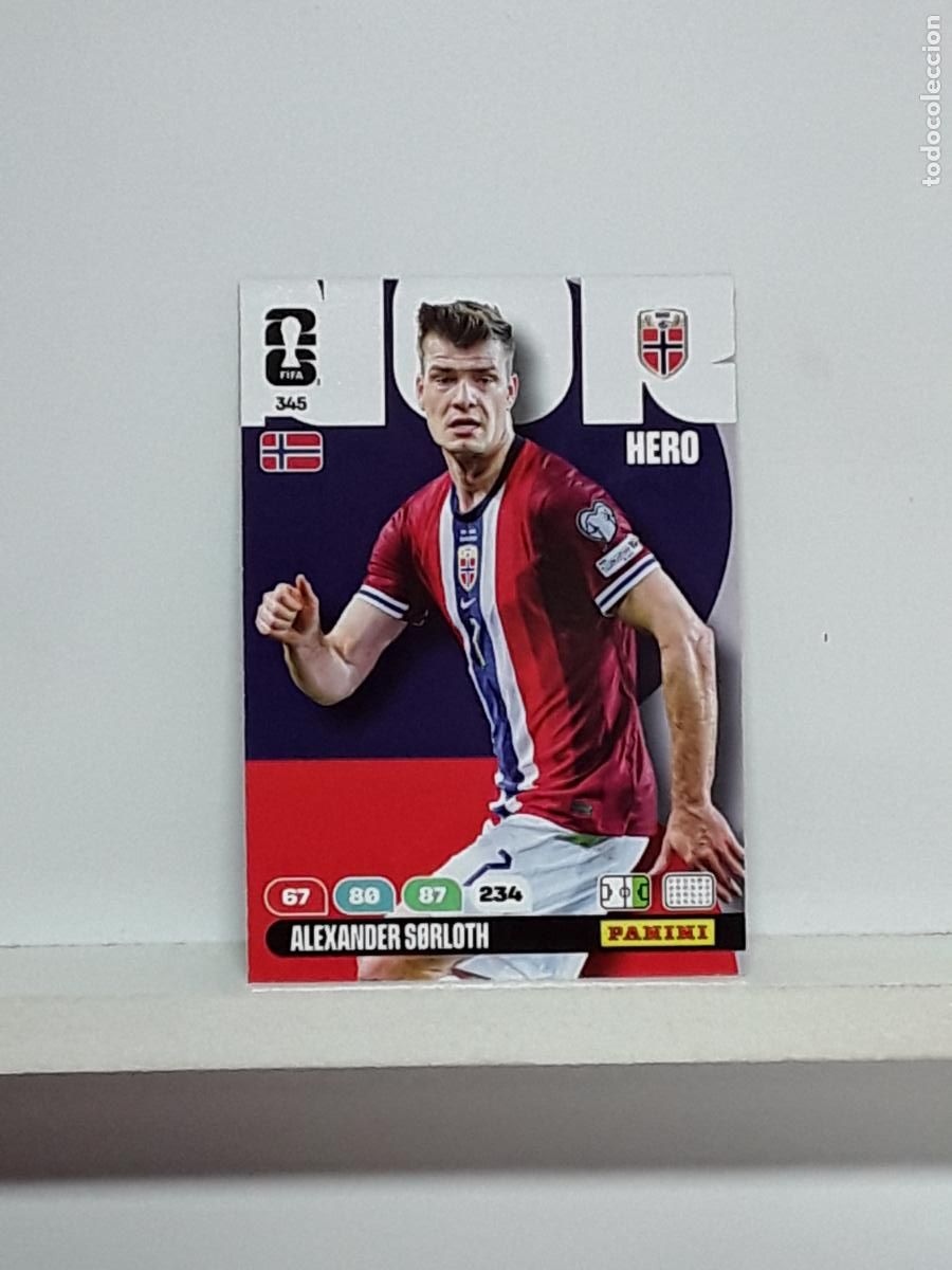 Cromos de f&uacute;tbol: ADRENALYN MUNDIAL 2026 WORLD CUP 26 ALBUM PANINI N 345 NORUEGA NORWAY ALEXANDER SORLOTH