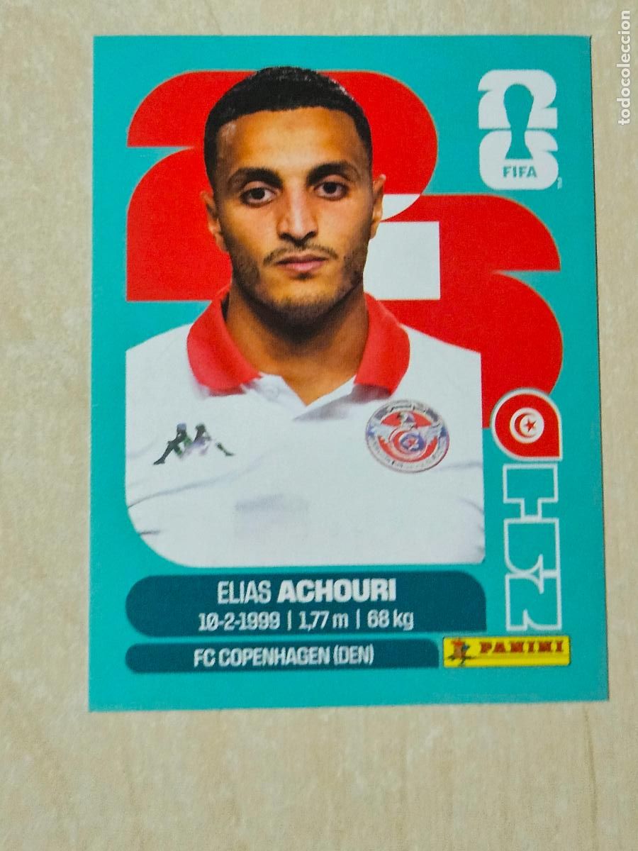 Cromos de f&uacute;tbol: CROMO TUN15 TUN 15 ACHOURI TUNEZ - MUNDIAL FIFA WORLD CUP 2026 STICKER PANINI SIN PEGAR