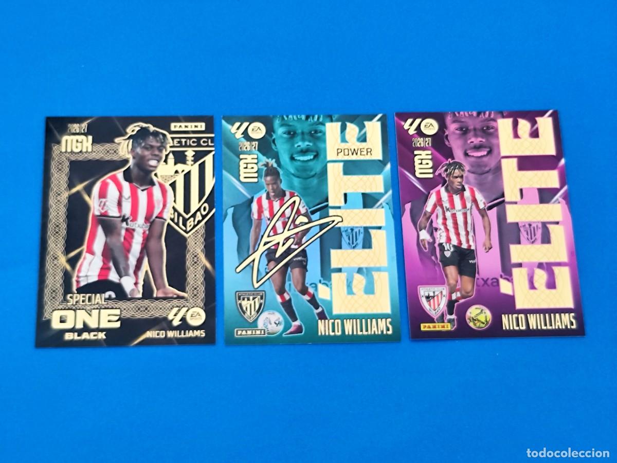 Cromos de f&uacute;tbol: Megacracks 2026 2027 / 26 27 Special One Black- &Eacute;lite - &Eacute;lite Power Nico Williams Athletic Club