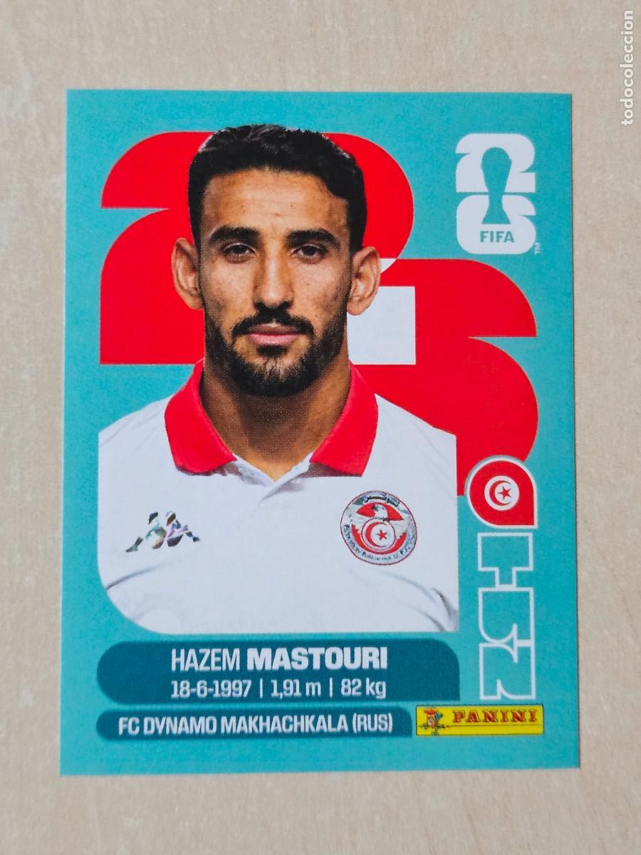 Cromos de f&uacute;tbol: CROMO TUN17 TUN 17 MASTOURI TUNEZ - MUNDIAL FIFA WORLD CUP 2026 STICKER PANINI SIN PEGAR