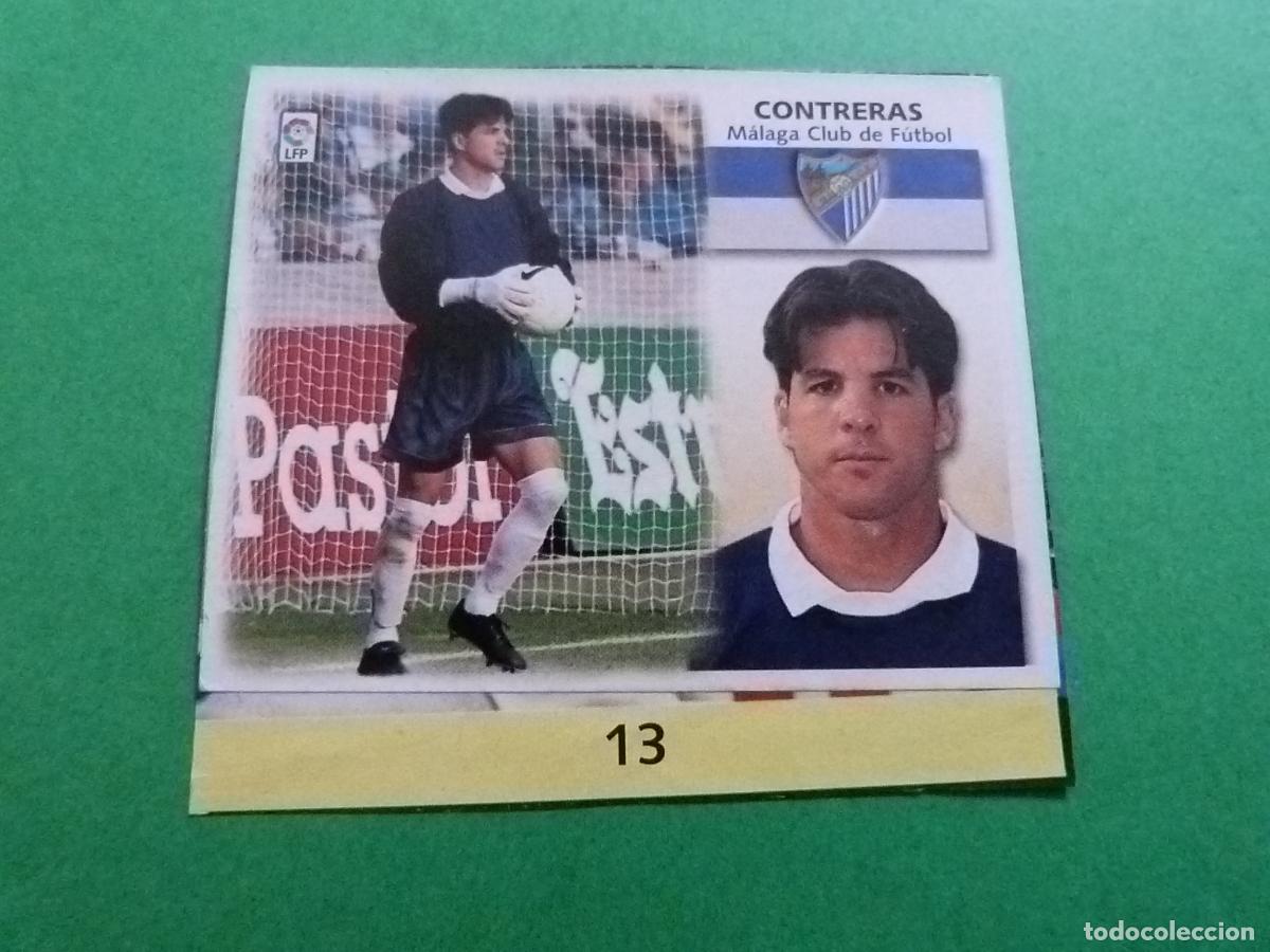 Cromos de f&uacute;tbol: CROMO FUTBOL CONTRERAS MALAGA C.F. RECORTADO FICHAJE N&ordm; 13 LIGA ESTE 1999-2000/99-00