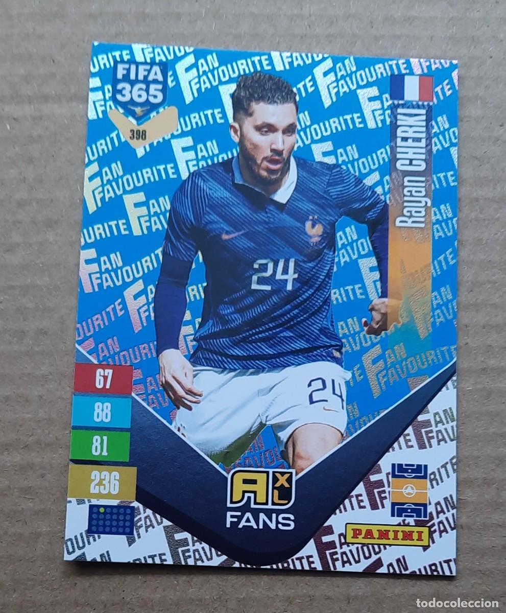 Cromos de f&uacute;tbol: Rayan Cherki Fans Azul, Francia Fifa 365 2027