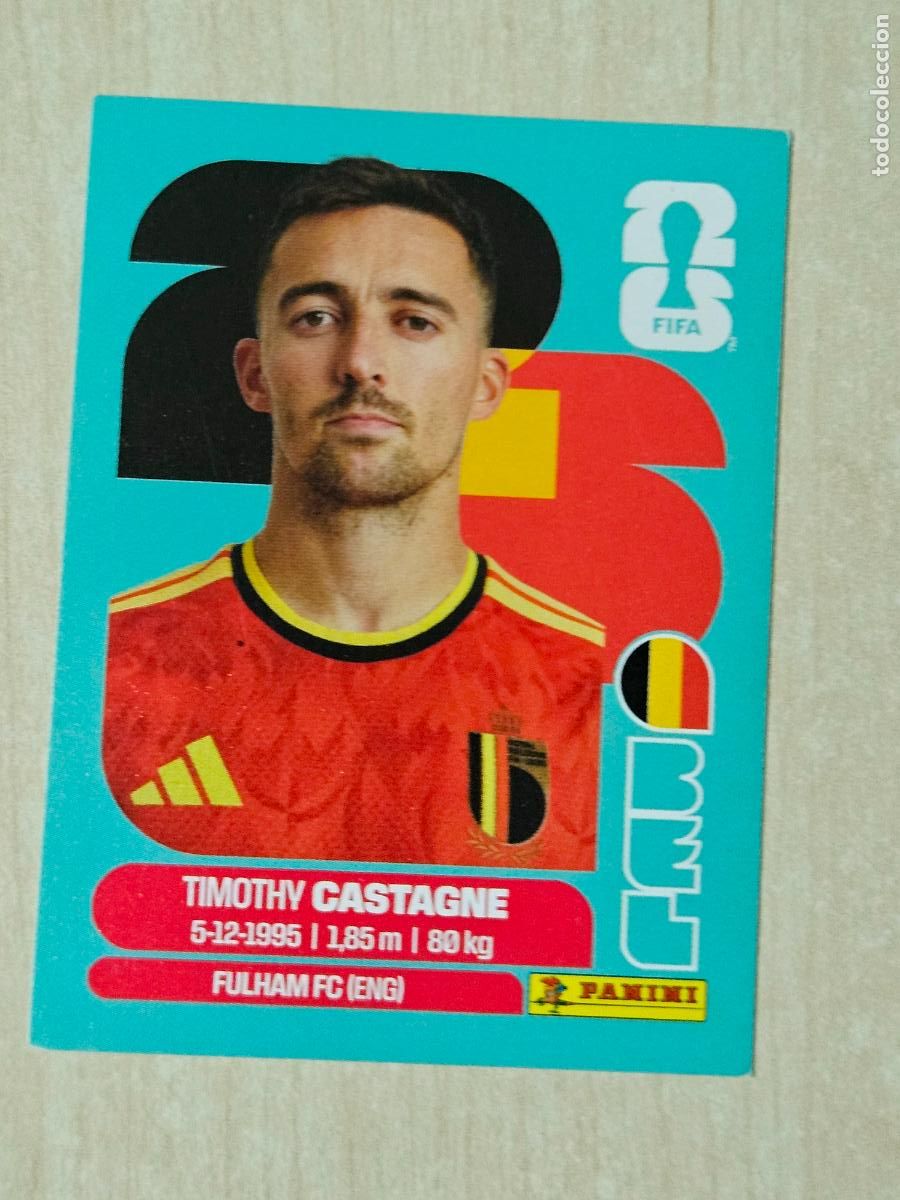 Cromos de f&uacute;tbol: CROMO BEL4 BEL 4 CASTAGNE BELGICA - MUNDIAL FIFA WORLD CUP 2026 STICKER PANINI SIN PEGAR