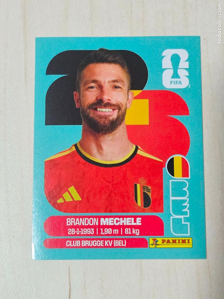 Cromos de f&uacute;tbol: CROMO BEL6 BEL 6 MECHELE BELGICA - MUNDIAL FIFA WORLD CUP 2026 STICKER PANINI SIN PEGAR