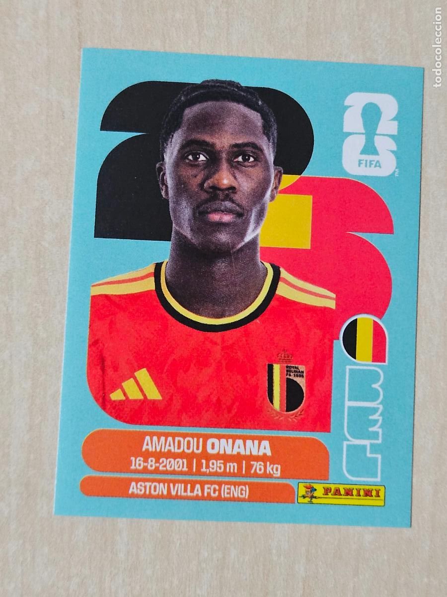 Football Stickers: CROMO BEL10 BEL 10 ONANA BELGICA - MUNDIAL FIFA WORLD CUP 2026 STICKER PANINI SIN PEGAR