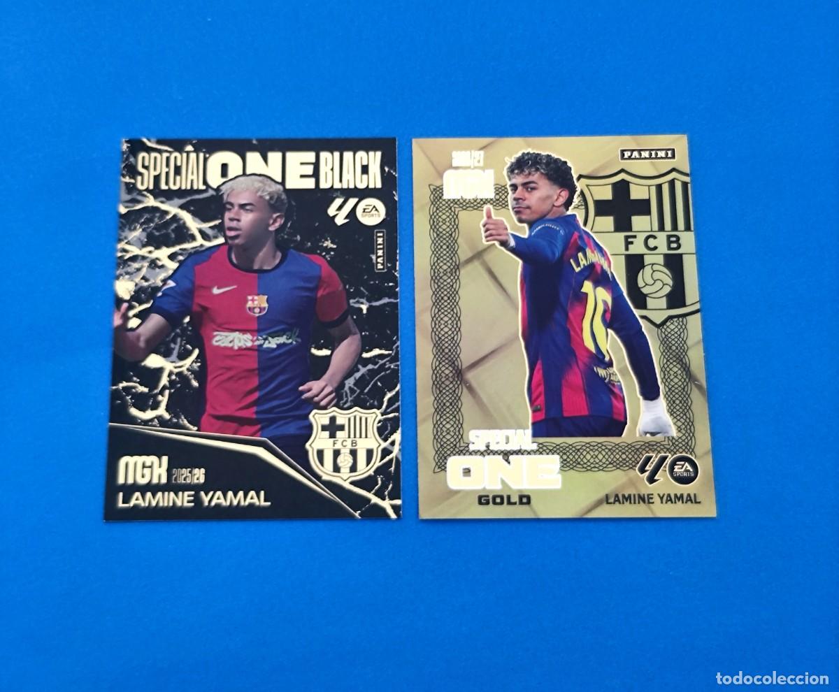 Football Stickers: Megacracks 2025 2026 / 25 26 - 2026 2027 / 26 27 Special One Black - One Gold Lamine Yamal Barcelona