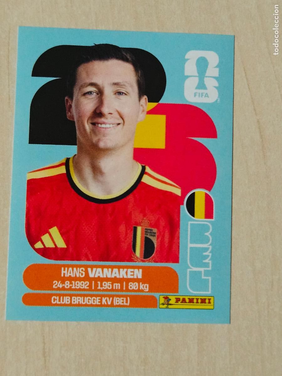 Football Stickers: CROMO BEL14 BEL 14 VANAKEN BELGICA - MUNDIAL FIFA WORLD CUP 2026 STICKER PANINI SIN PEGAR