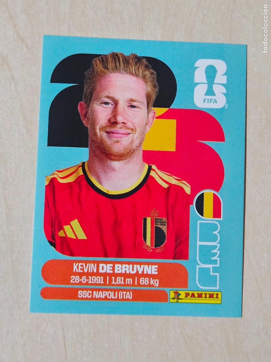 Football Stickers: CROMO BEL15 BEL 15 KEVIN DE BRUYNE BELGICA - MUNDIAL FIFA WORLD CUP 2026 STICKER PANINI SIN PEGAR
