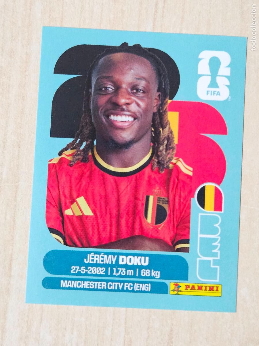 Football Stickers: CROMO BEL16 BEL 16 DOKU BELGICA - MUNDIAL FIFA WORLD CUP 2026 STICKER PANINI SIN PEGAR
