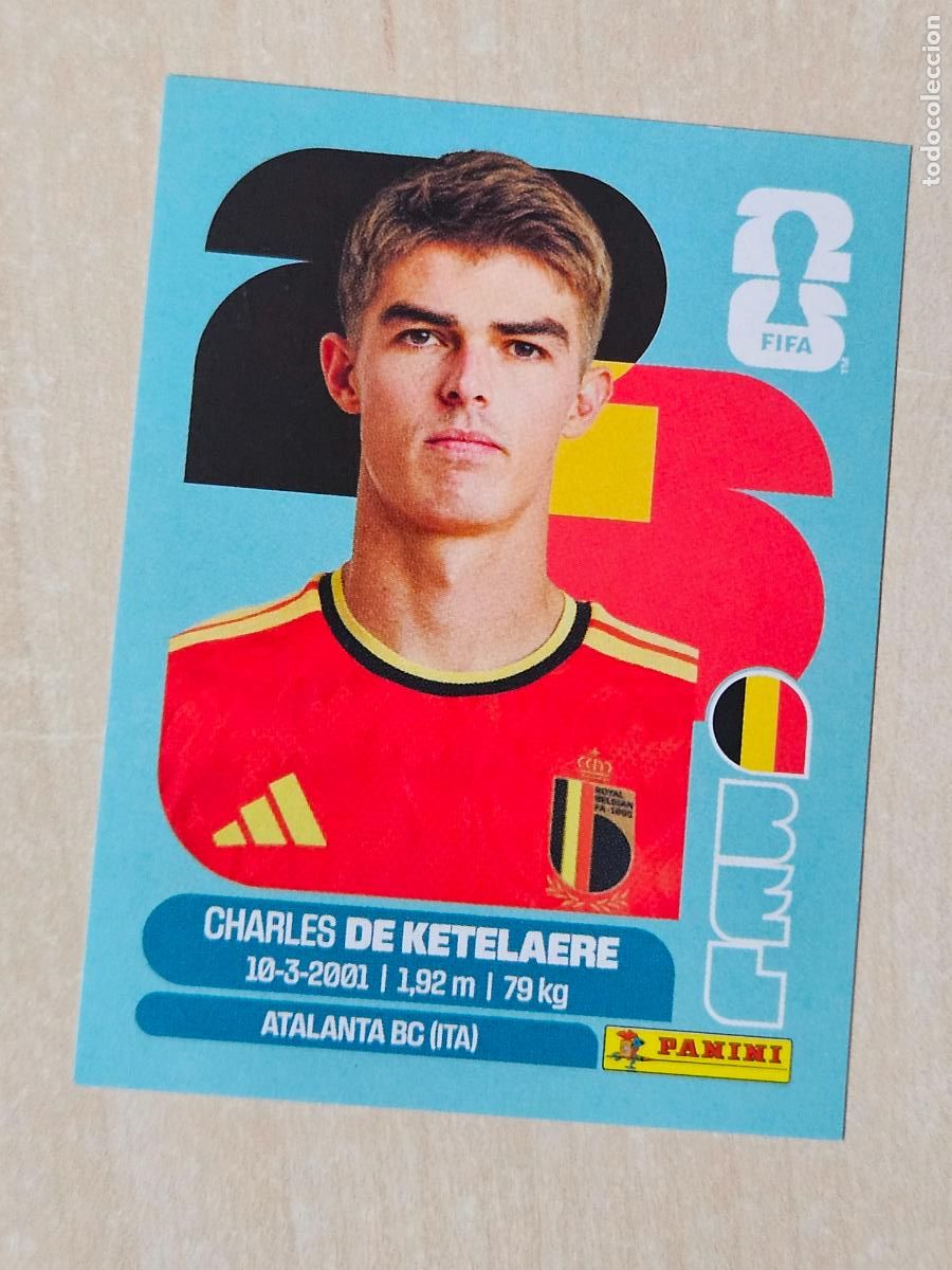 Fu&szlig;ball-Sticker: CROMO BEL17 BEL 17 DE KETELAERE BELGICA - MUNDIAL FIFA WORLD CUP 2026 STICKER PANINI SIN PEGAR