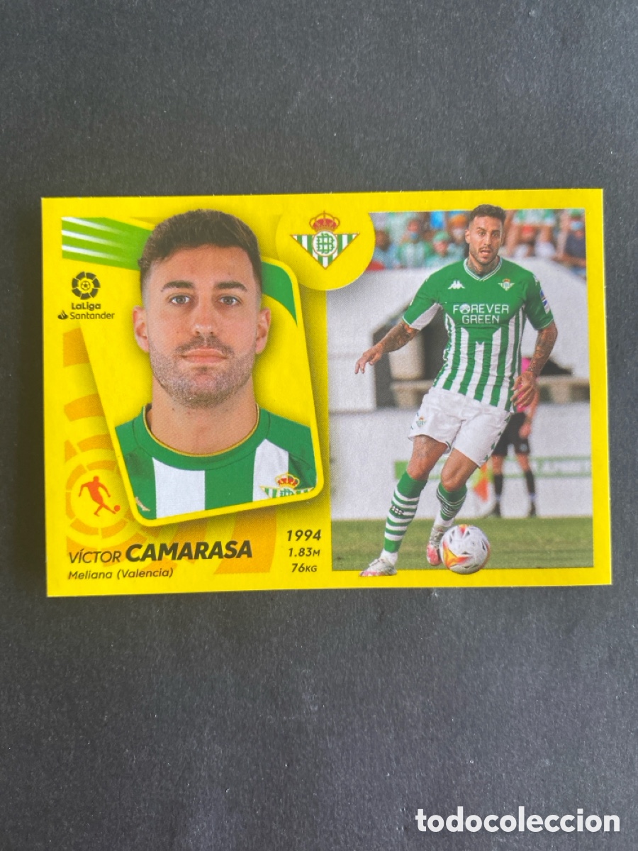 Cromos de f&uacute;tbol: Cromo liga 21/22 R Betis N* 12 bis coloca