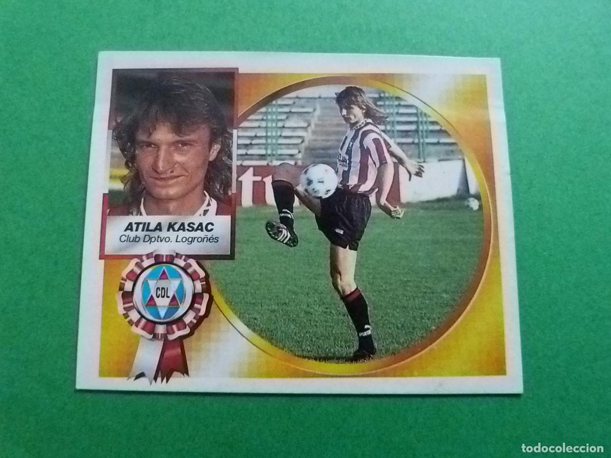 Cromos de f&uacute;tbol: CROMO FUTBOL ATILA KASAC C.F. LOGRO&Ntilde;ES COLOCA VENTANILLA LIGA ESTE 1994-1995/94-95
