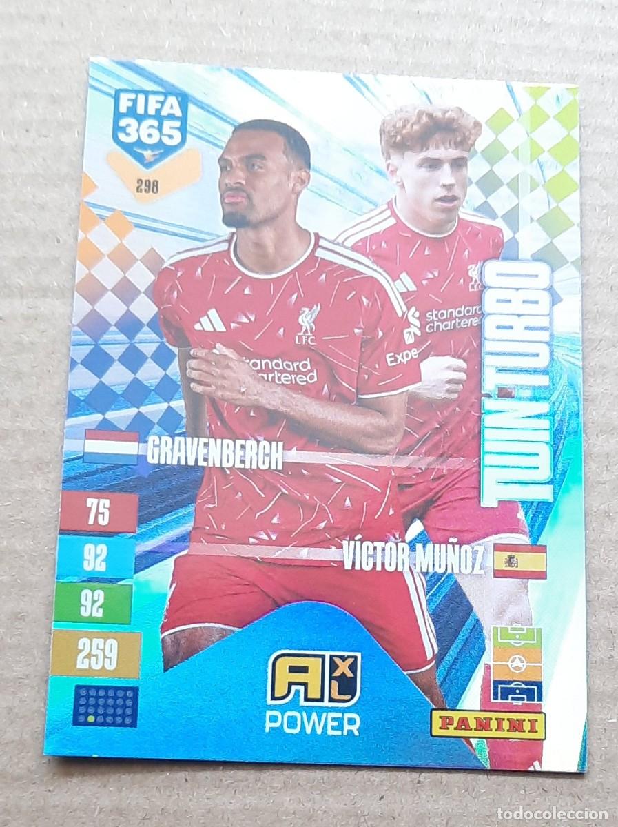 Cromos de f&uacute;tbol: Gravenberch & V&iacute;ctor Mu&ntilde;oz, Twin Turbo Fifa 365 2027